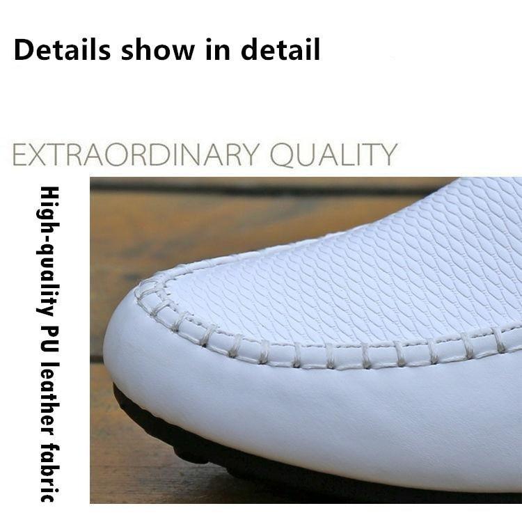 Leather Non Slip Mens Driving Shoes Spring And Autumn Breathable Men's Business Classic Sports Flat Low Sneaker Lace-up Fashion Walking Sneakers Stevvex