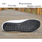 Leather Non Slip Mens Driving Shoes Spring And Autumn Breathable Men's Business Classic Sports Flat Low Sneaker Lace-up Fashion Walking Sneakers Stevvex