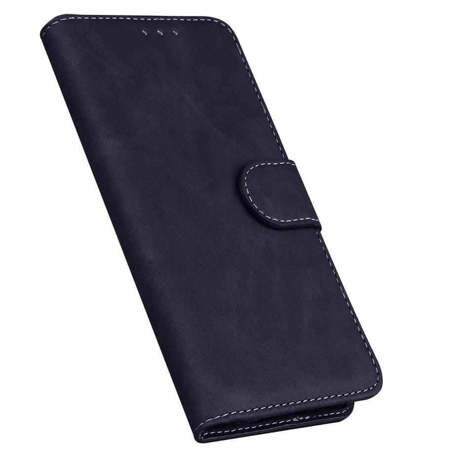 Leather Phone Case Wallet Cover For iPhone XR XS 10 11 Pro 12 mini 13 Pro Max Flip Stand Case Simple Skin-Friendly PU Leather Case Wallet Protective Case Flip Shockproof Mobile Phone Case Stevvex