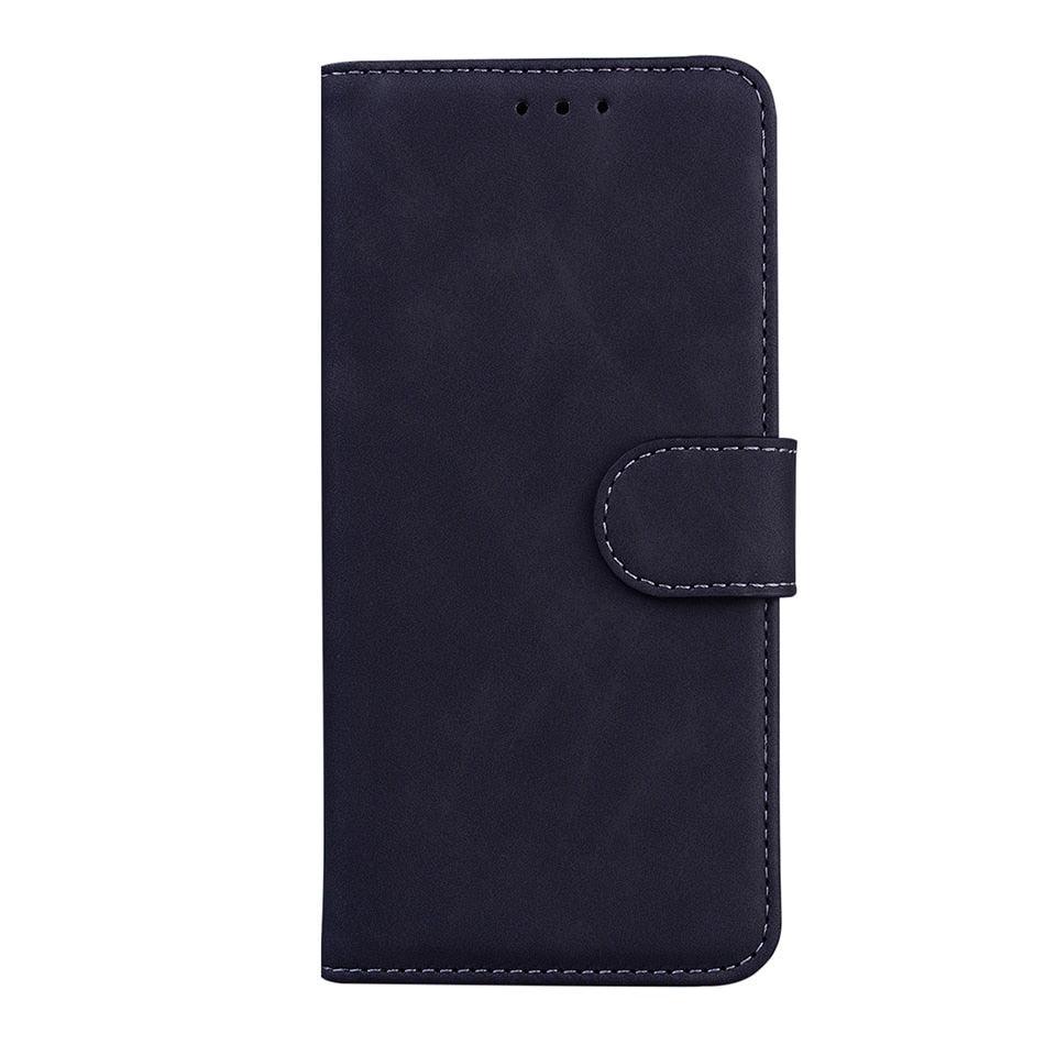 Leather Phone Case Wallet Cover For iPhone XR XS 10 11 Pro 12 mini 13 Pro Max Flip Stand Case Simple Skin-Friendly PU Leather Case Wallet Protective Case Flip Shockproof Mobile Phone Case Stevvex