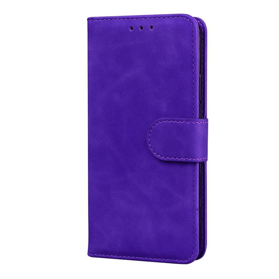 Leather Phone Case Wallet Cover For iPhone XR XS 10 11 Pro 12 mini 13 Pro Max Flip Stand Case Simple Skin-Friendly PU Leather Case Wallet Protective Case Flip Shockproof Mobile Phone Case Stevvex