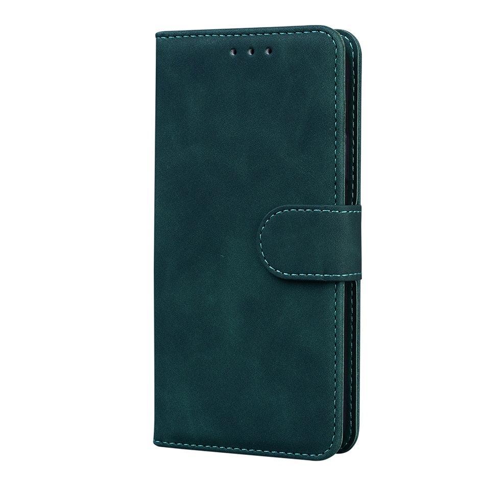Leather Phone Case Wallet Cover For iPhone XR XS 10 11 Pro 12 mini 13 Pro Max Flip Stand Case Simple Skin-Friendly PU Leather Case Wallet Protective Case Flip Shockproof Mobile Phone Case Stevvex