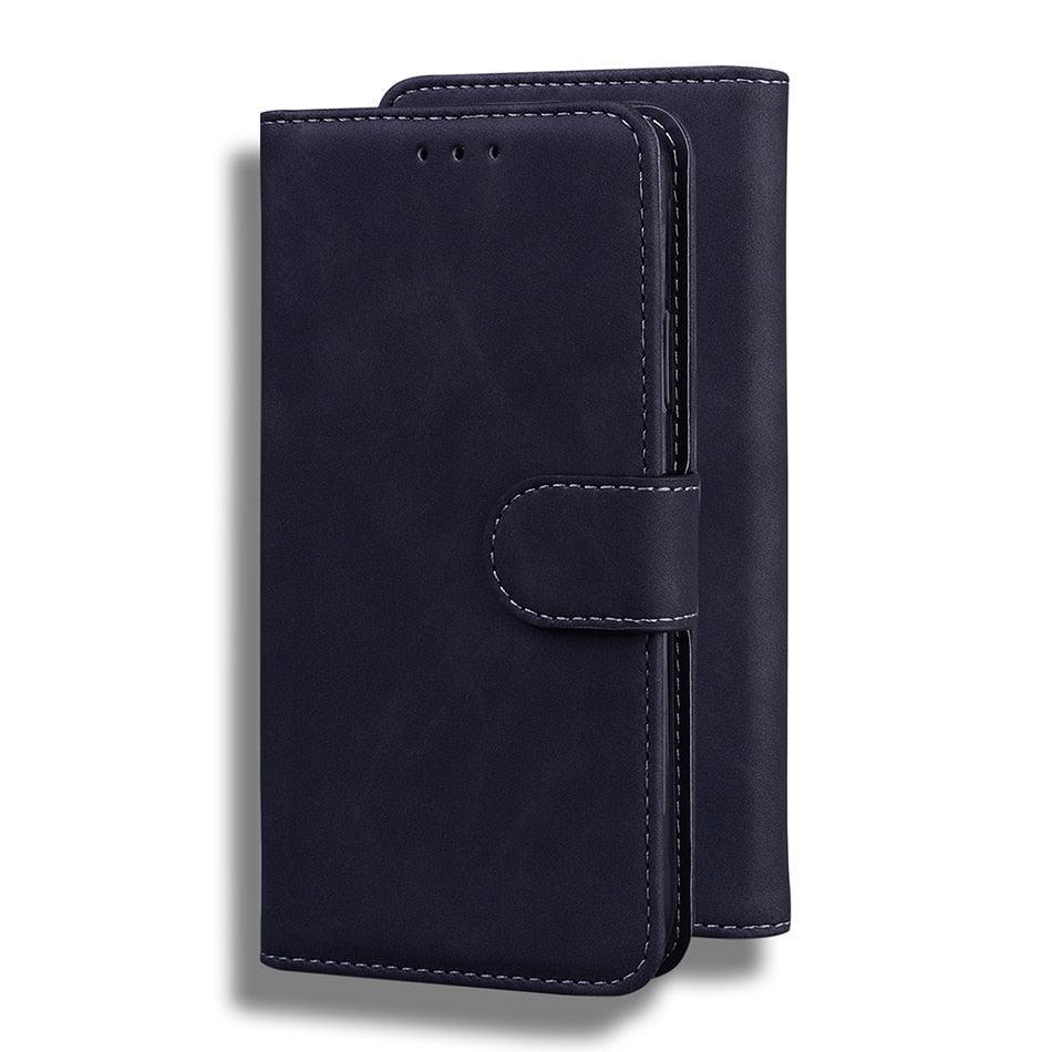 Leather Phone Case Wallet Cover For iPhone XR XS 10 11 Pro 12 mini 13 Pro Max Flip Stand Case Simple Skin-Friendly PU Leather Case Wallet Protective Case Flip Shockproof Mobile Phone Case Stevvex