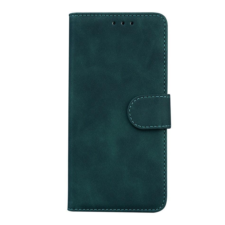 Leather Phone Case Wallet Cover For iPhone XR XS 10 11 Pro 12 mini 13 Pro Max Flip Stand Case Simple Skin-Friendly PU Leather Case Wallet Protective Case Flip Shockproof Mobile Phone Case Stevvex