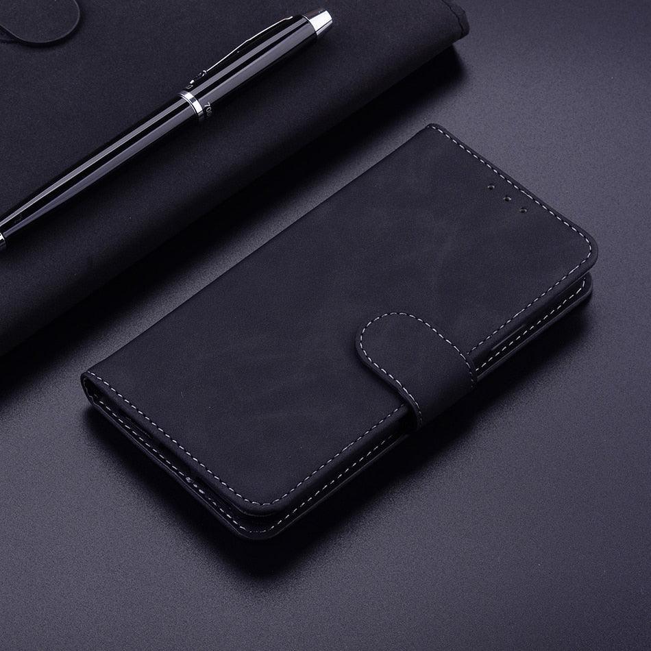 Leather Phone Case Wallet Cover For iPhone XR XS 10 11 Pro 12 mini 13 Pro Max Flip Stand Case Simple Skin-Friendly PU Leather Case Wallet Protective Case Flip Shockproof Mobile Phone Case Stevvex