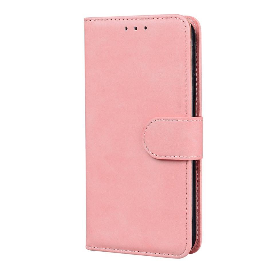 Leather Phone Case Wallet Cover For iPhone XR XS 10 11 Pro 12 mini 13 Pro Max Flip Stand Case Simple Skin-Friendly PU Leather Case Wallet Protective Case Flip Shockproof Mobile Phone Case Stevvex