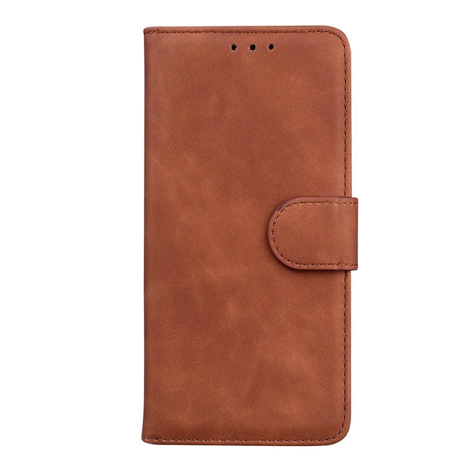 Leather Phone Case Wallet Cover For iPhone XR XS 10 11 Pro 12 mini 13 Pro Max Flip Stand Case Simple Skin-Friendly PU Leather Case Wallet Protective Case Flip Shockproof Mobile Phone Case Stevvex
