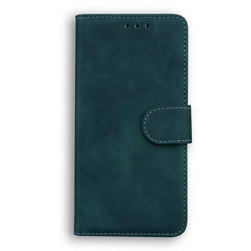 Leather Phone Case Wallet Cover For iPhone XR XS 10 11 Pro 12 mini 13 Pro Max Flip Stand Case Simple Skin-Friendly PU Leather Case Wallet Protective Case Flip Shockproof Mobile Phone Case Stevvex