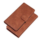 Leather Phone Case Wallet Cover For iPhone XR XS 10 11 Pro 12 mini 13 Pro Max Flip Stand Case Simple Skin-Friendly PU Leather Case Wallet Protective Case Flip Shockproof Mobile Phone Case Stevvex