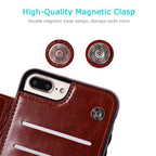 Leather Retro Card Holder Flip Cover for iPhone 11 12 13 14 Pro Max Mini Wallet Case iPhone 11 PU Leather Flip Cover Wallet Case For iPhone