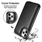 Leather Retro Card Holder Flip Cover for iPhone 11 12 13 14 Pro Max Mini Wallet Case iPhone 11 PU Leather Flip Cover Wallet Case For iPhone