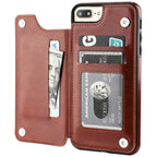 Leather Retro Card Holder Flip Cover for iPhone 11 12 13 14 Pro Max Mini Wallet Case iPhone 11 PU Leather Flip Cover Wallet Case For iPhone