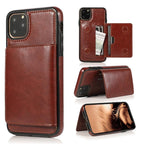 Leather Wallet Case For iPhone 11 Pro Max XS Max XR X 8 7 6S 6Plus 5 5S With Stand Card Pocket Case Cover Shockproof Texture PU Leather  Wallet Cover Stevvex