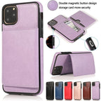 Leather Wallet Case For iPhone 11 Pro Max XS Max XR X 8 7 6S 6Plus 5 5S With Stand Card Pocket Case Cover Shockproof Texture PU Leather  Wallet Cover Stevvex