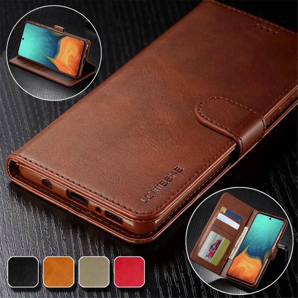 Leather Wallet Case for Xiaomi 12T 12X 11T Mi 11 Lite Poco M4 M3 X4 X3 Pro F3 Redmi 10C 9C 9A Note 11S 10 9S 8T Pro Flip Cover Card Holder  Wallet Flip Protective Phone Case Stevvex