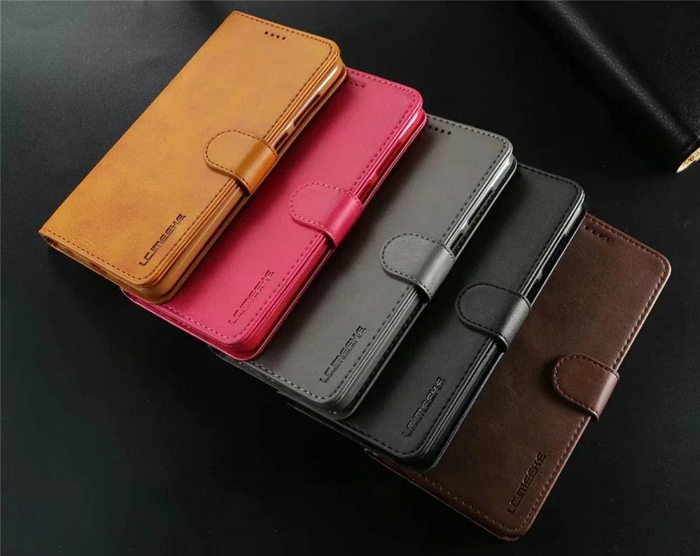 Leather Wallet Case for Xiaomi 12T 12X 11T Mi 11 Lite Poco M4 M3 X4 X3 Pro F3 Redmi 10C 9C 9A Note 11S 10 9S 8T Pro Flip Cover Card Holder  Wallet Flip Protective Phone Case Stevvex