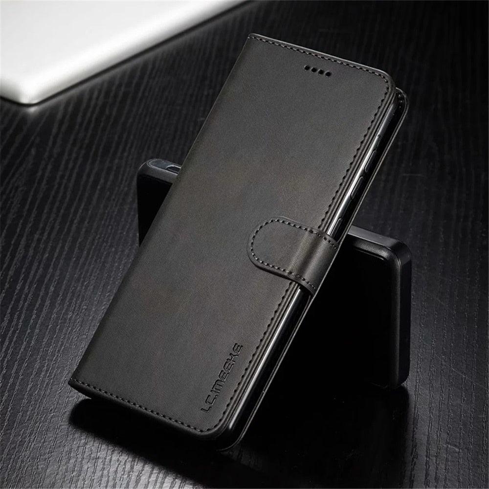 Leather Wallet Case for Xiaomi 12T 12X 11T Mi 11 Lite Poco M4 M3 X4 X3 Pro F3 Redmi 10C 9C 9A Note 11S 10 9S 8T Pro Flip Cover Card Holder  Wallet Flip Protective Phone Case Stevvex