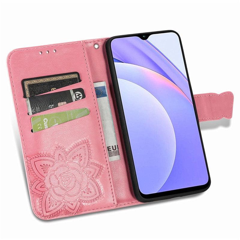 Leather Wallet Case For Xiaomi Redmi 10A 10C 9 9A 9C 9T 8 8A 7 7A 6 6A Case Redmi Note 11 11E 11S 10 10S 9 9S 8 8T 7 Pro Cover Wallet Flip Cover with Mobile Phone Holder and Card Slot Magnetic PU Leather Wallet Case Stevvex