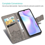 Leather Wallet Case For Xiaomi Redmi 10A 10C 9 9A 9C 9T 8 8A 7 7A 6 6A Case Redmi Note 11 11E 11S 10 10S 9 9S 8 8T 7 Pro Cover Wallet Flip Cover with Mobile Phone Holder and Card Slot Magnetic PU Leather Wallet Case Stevvex