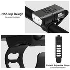 LED Bicycle Light Front USB Rechargeable 1000 Lumen Bike Front Lamp Mountain Bicycle Headlight Adjustable Lightness And Flashlight With Waterproof IPX5 And Large Capacity Battery