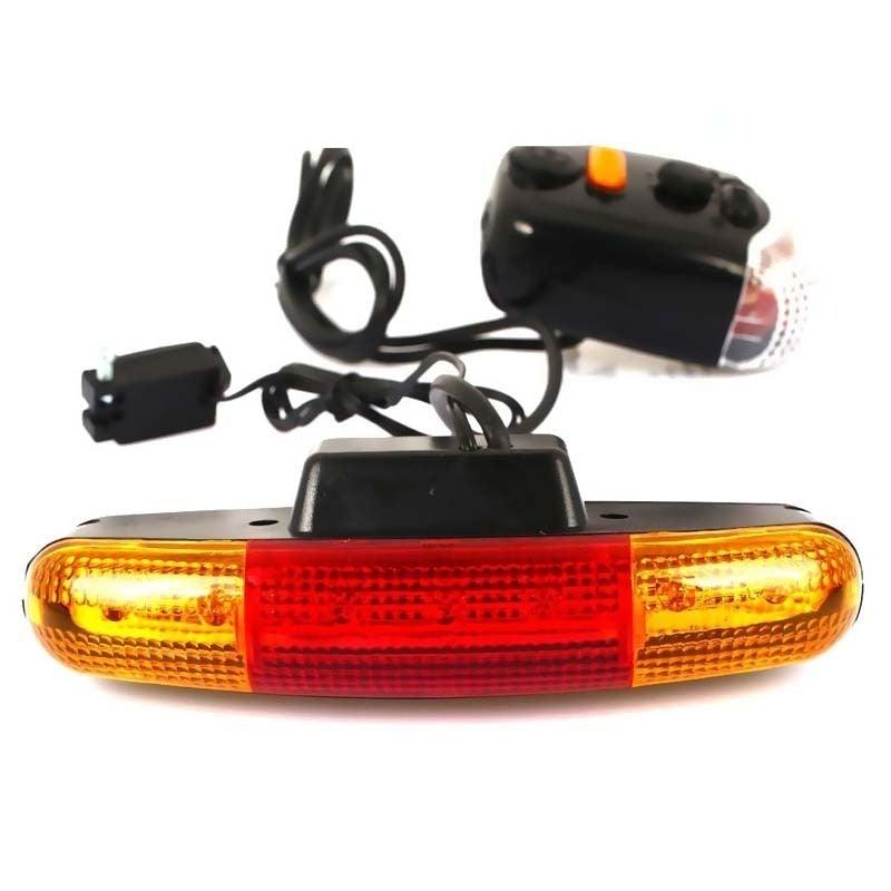 LED Bicycle Turn Signal Light With Horn Front Rear Lights Bike Directional Brake Lights Cycling Taillight Lamp Cycling Turn Signal Brake Light Horn Indicator Signal Brake LED Light Tune Horn For Outdoor Stevvex