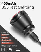 LED Bicycle Waterproof USB Charging Taillight Cycling Flashlight Auto Brake Sensing Smart Bicycle Rear Brake Lights Braking Sensing Taillights USB Rechargeable Ultra Bright LED Warning Bicycle Flashlight