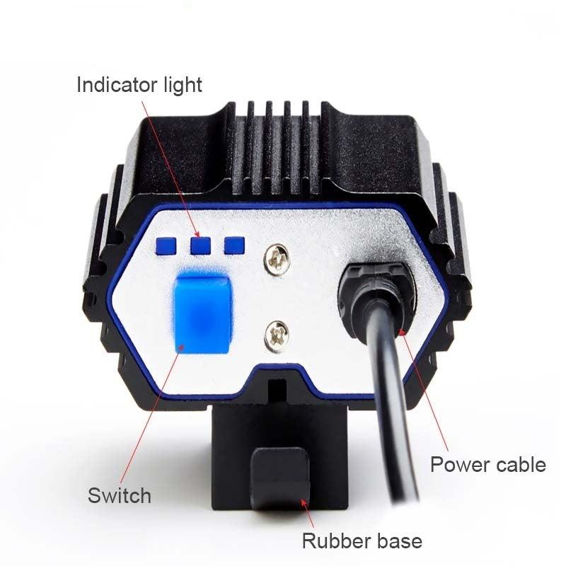 LED Bike Light Waterproof Bicycle Light USB Rechargeable Headlight Outdoor Cycling Front Lamp Cycling Front Lamp Bike Headlight For Mountain Road And City Bicycle Stevvex