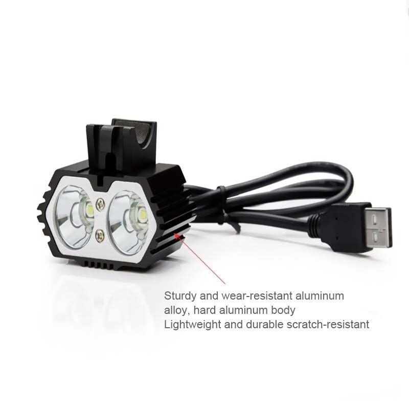 LED Bike Light Waterproof Bicycle Light USB Rechargeable Headlight Outdoor Cycling Front Lamp Cycling Front Lamp Bike Headlight For Mountain Road And City Bicycle Stevvex