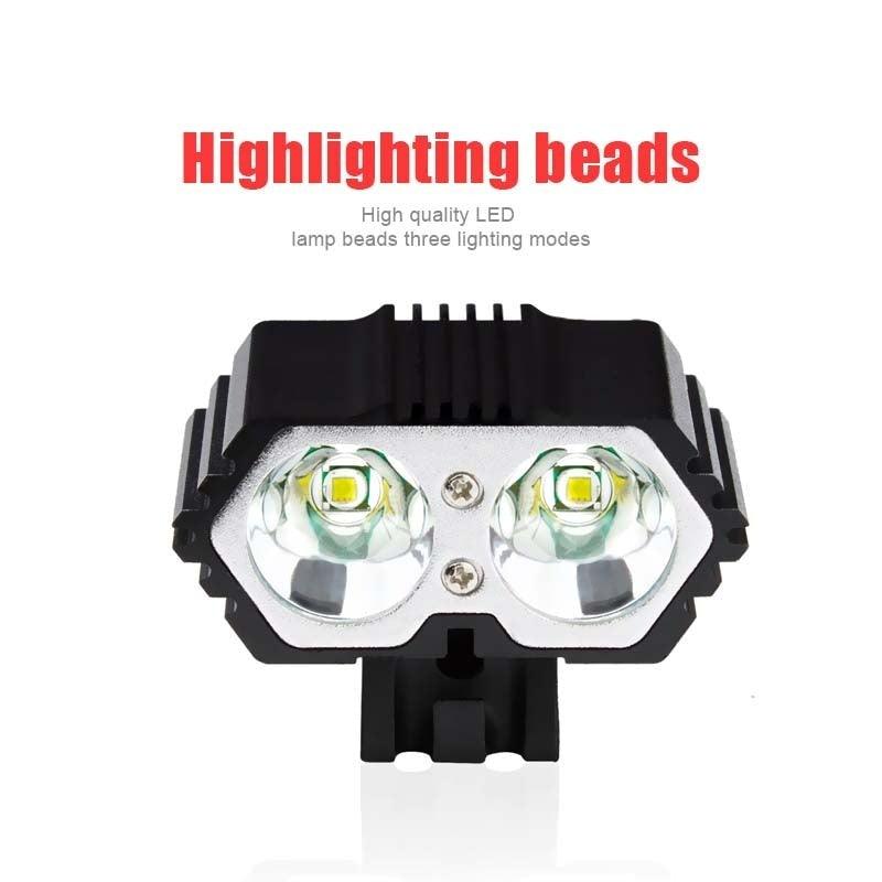 LED Bike Light Waterproof Bicycle Light USB Rechargeable Headlight Outdoor Cycling Front Lamp Cycling Front Lamp Bike Headlight For Mountain Road And City Bicycle Stevvex