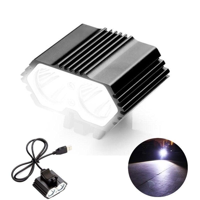 LED Bike Light Waterproof Bicycle Light USB Rechargeable Headlight Outdoor Cycling Front Lamp Cycling Front Lamp Bike Headlight For Mountain Road And City Bicycle Stevvex