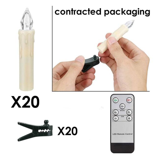 LED Candles Light Flameless Remote Control For Home Dinner Party Christmas Tree Candle LED Flameless Taper Candles Flickering with Remote Timer Battery Operated Waterproof Christmas Tree Candles Warm White Window Candles  Decoration Lamp Light New Years Stevvex