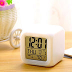 LED Digital Smart Alarm Clock Electronic Desktop Clocks LCD Display Showing Time Alarm Date Bedside Alarm Clocks with Snooze for Bedroom Kitchen Office Battery Operated  Watch Table Electronic Desktop Clocks USB Wake Up Clock Wake Up Time Stevvex