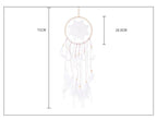 LED Dream Catcher Lamp Flying Wind Chimes Lighting Dream-catcher Handmade Ornaments Traditional Gifts Feather Pendant Romantic Creative Wall Hanging Home Wall Decoration Ornament Craft Native American Style Stevvex