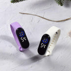 LED Electronic Boys Girls Watch Digital Silicone Wristwatch Fashion Casual Universal Watch Unisex Sport Watch Led Digital Silicone Strap Digital LED Sports Watch For Women Kids Stevvex