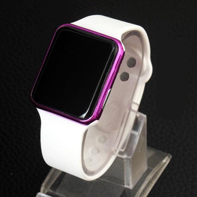 LED Electronic Sport Silicone Kids Watch Fashion Casual Outdoor Digital Display Watches Simple Kids Digital Watch Sport Led Simply Stylish Electronic Digital Wrist Watches For Women Ladies Teens Girls Stevvex