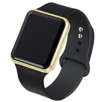 LED Electronic Sport Silicone Kids Watch Fashion Casual Outdoor Digital Display Watches Simple Kids Digital Watch Sport Led Simply Stylish Electronic Digital Wrist Watches For Women Ladies Teens Girls Stevvex