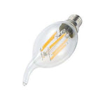 LED Filament Bulb E14 4W/6W AC220V Glass Shell 360 Degree C35 Edison Retro Candle Light Warm/Cold White  LED Candelabra Bulb 25W Equivalent 250 Lumens, 3000K Soft White 2W Filament Dimmable LED Chandelier Light Bulbs Stevvex
