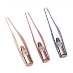 LED Flashlight Stainless Steel Tweezers Ear Pick Clean Colorful Tweezers Tool Hair Removal Care Stevvex