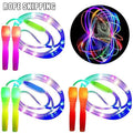 LED Luminous Jump Ropes Skipping Rope Cable For Kids Adjustable Plastic Jump Rope Skipping Rope Outdoor Jump Ropes For Night Exercise Fitness Training Sports Stevvex