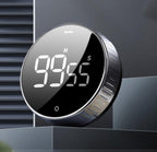 LED Magnetic Digital Timer For Kitchen Cooking Countdown Alarm Clock Digital Kitchen Timer, Large Magnetic LED Countdown Timer with Constant Light Function for classrooms 3-Level Volume Quiet Egg Timer for Children  Electronic Cooking Countdown Timer Stevvex
