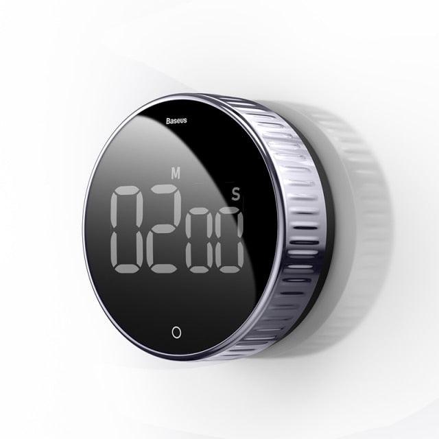 LED Magnetic Digital Timer For Kitchen Cooking Countdown Alarm Clock Digital Kitchen Timer, Large Magnetic LED Countdown Timer with Constant Light Function for classrooms 3-Level Volume Quiet Egg Timer for Children  Electronic Cooking Countdown Timer Stevvex