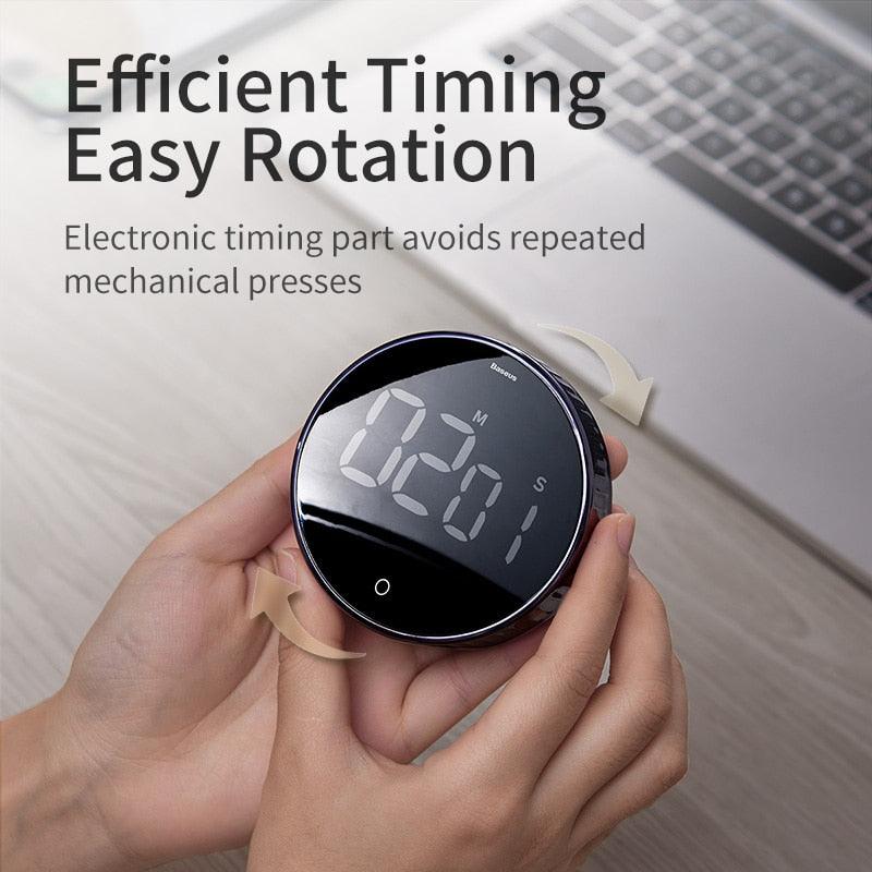 LED Magnetic Digital Timer For Kitchen Cooking Countdown Alarm Clock Digital Kitchen Timer, Large Magnetic LED Countdown Timer with Constant Light Function for classrooms 3-Level Volume Quiet Egg Timer for Children  Electronic Cooking Countdown Timer Stevvex