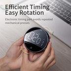 LED Magnetic Digital Timer For Kitchen Cooking Countdown Alarm Clock Digital Kitchen Timer, Large Magnetic LED Countdown Timer with Constant Light Function for classrooms 3-Level Volume Quiet Egg Timer for Children  Electronic Cooking Countdown Timer Stevvex