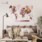 3D LED Wooden World Map 3.0 Multicolor - SJB-DIAMOND ELITES