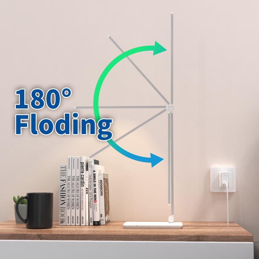 LED Table Lamp Desk Lamp Step less Dimmable Reading Office Foldable Rotatable Touch Switch DC 5V USB Night Light Desk Lamps Decorative Table Lamp Cute Study Lamps for Bedroom Décor Stevvex