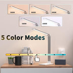 LED Table Lamp Desk Lamp Step less Dimmable Reading Office Foldable Rotatable Touch Switch DC 5V USB Night Light Desk Lamps Decorative Table Lamp Cute Study Lamps for Bedroom Décor Stevvex
