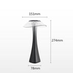 LED Table Lamp USB Charging Dimmable Protection Eyes Smart Touch Switch Bedside Lamps Transparent Crystal Creative Table Light Decorative Table Lamp Cute Study Lamps for Bedroom Décor Stevvex