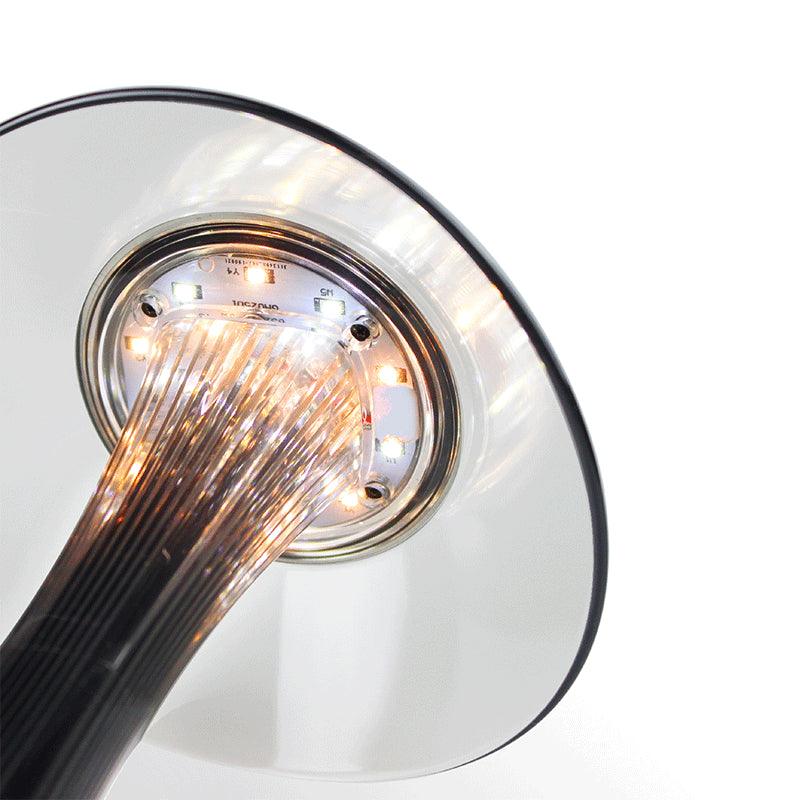 LED Table Lamp USB Charging Dimmable Protection Eyes Smart Touch Switch Bedside Lamps Transparent Crystal Creative Table Light Decorative Table Lamp Cute Study Lamps for Bedroom Décor Stevvex
