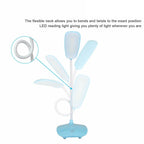 LED Three-Speed Touch Dimming Reading Lamp USB Charging Plug-in White Warm Eye Protection Student Table Light Study Night Light Decorative Table Lamp Cute Study Lamps for Bedroom Décor Stevvex