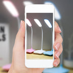 LED Three-Speed Touch Dimming Reading Lamp USB Charging Plug-in White Warm Eye Protection Student Table Light Study Night Light Decorative Table Lamp Cute Study Lamps for Bedroom Décor Stevvex